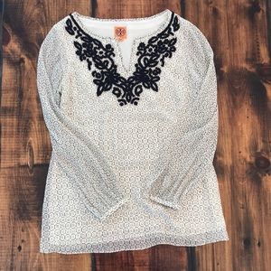 Tory Burch Blouse - Black/White Size 10